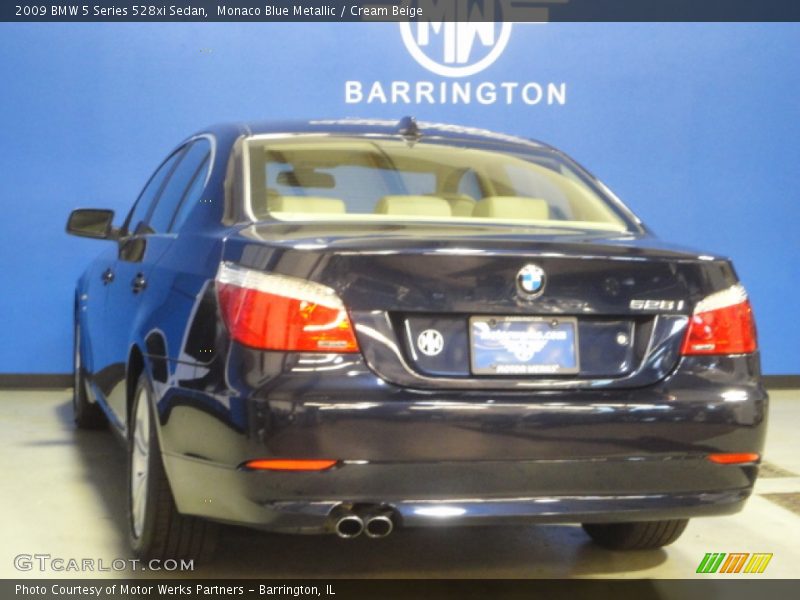 Monaco Blue Metallic / Cream Beige 2009 BMW 5 Series 528xi Sedan