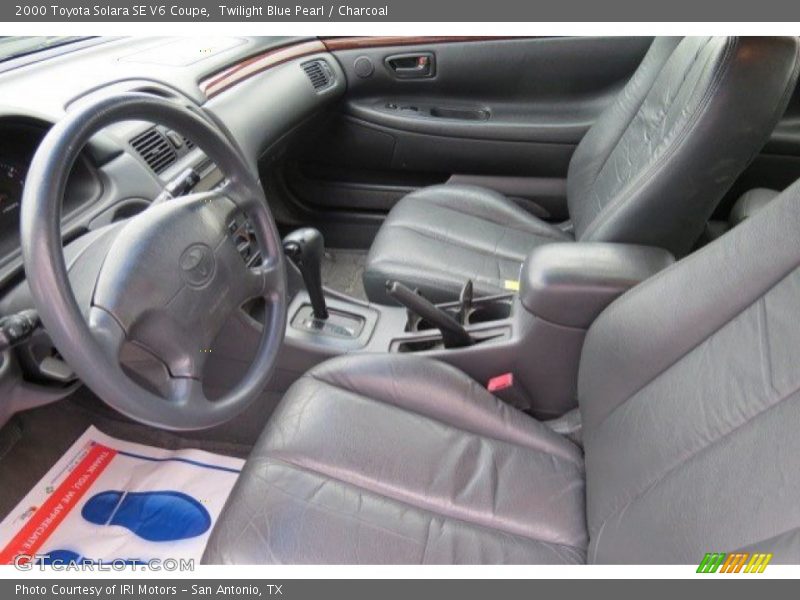 Twilight Blue Pearl / Charcoal 2000 Toyota Solara SE V6 Coupe