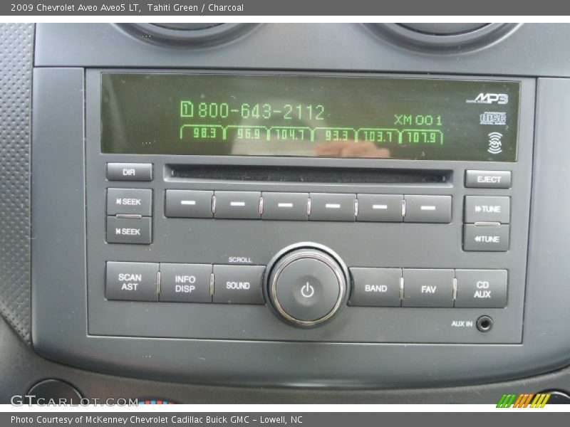 Audio System of 2009 Aveo Aveo5 LT