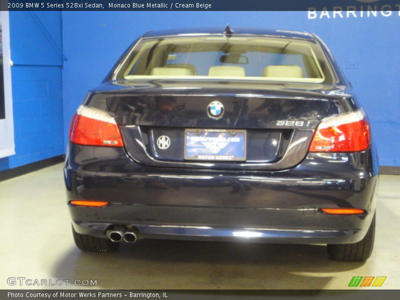 Monaco Blue Metallic / Cream Beige 2009 BMW 5 Series 528xi Sedan