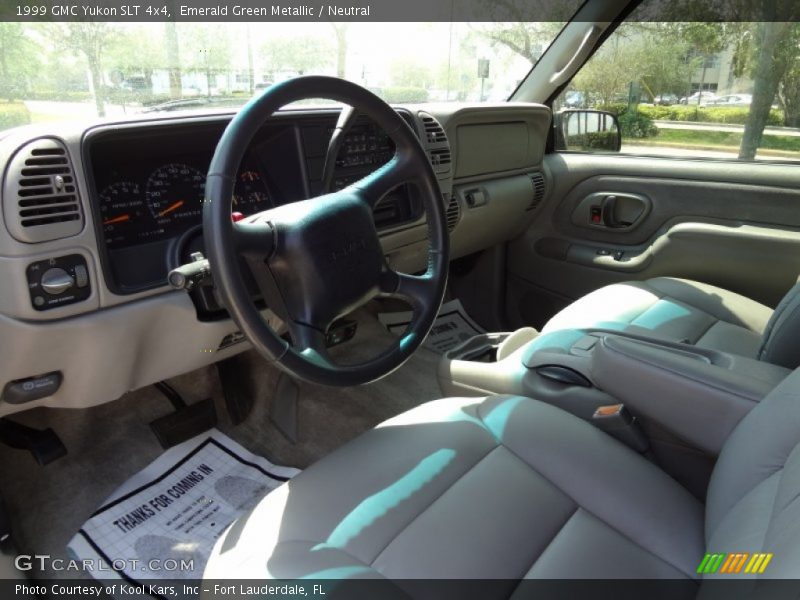 Emerald Green Metallic / Neutral 1999 GMC Yukon SLT 4x4