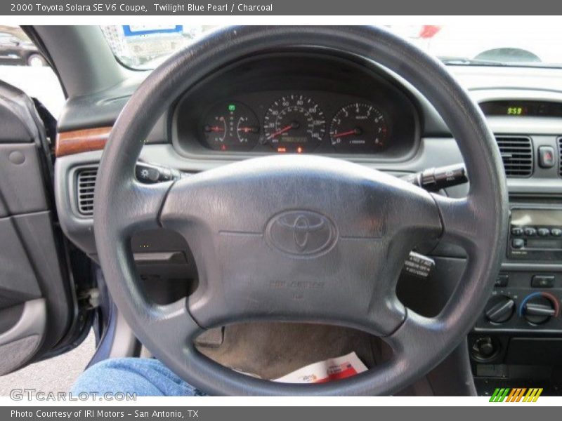 Twilight Blue Pearl / Charcoal 2000 Toyota Solara SE V6 Coupe