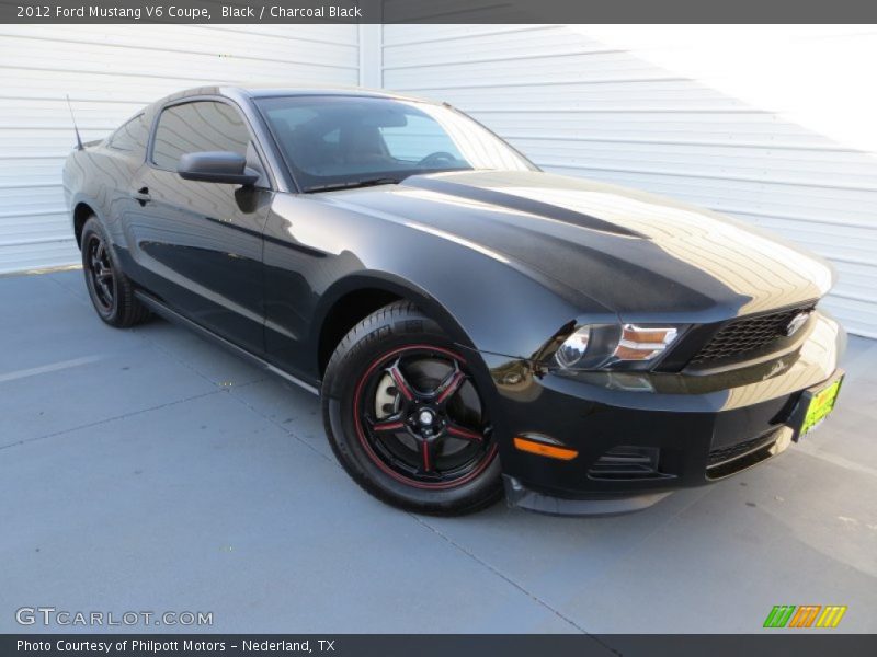 Black / Charcoal Black 2012 Ford Mustang V6 Coupe