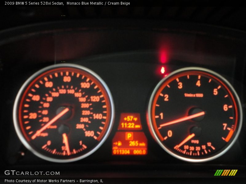 Monaco Blue Metallic / Cream Beige 2009 BMW 5 Series 528xi Sedan
