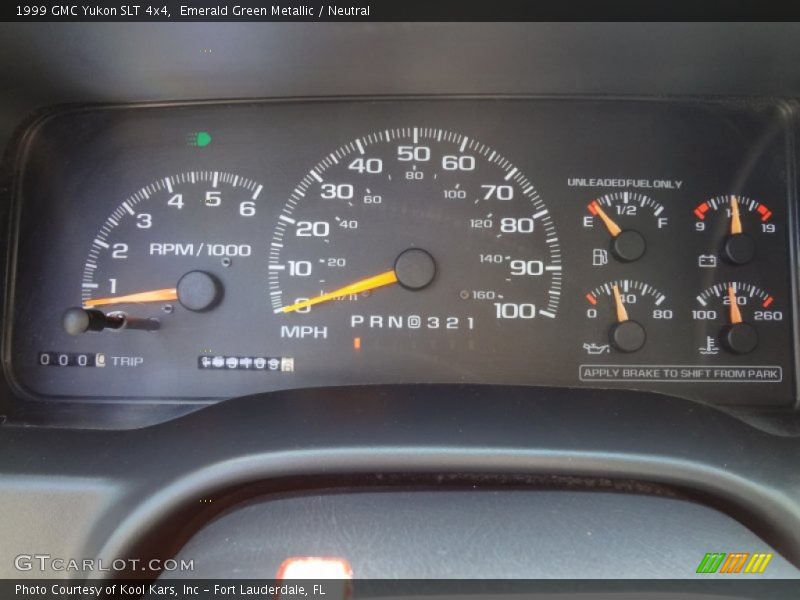 Emerald Green Metallic / Neutral 1999 GMC Yukon SLT 4x4
