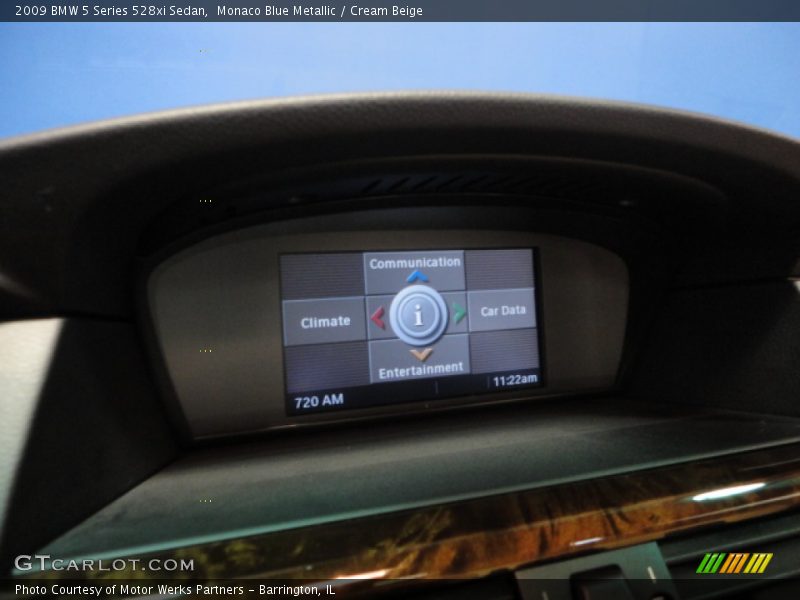 Monaco Blue Metallic / Cream Beige 2009 BMW 5 Series 528xi Sedan