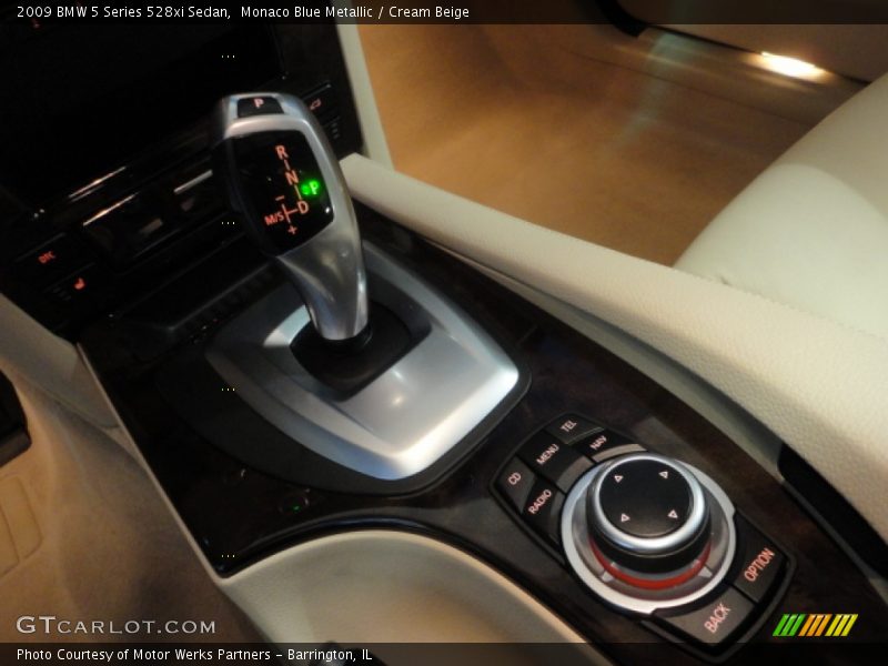 Monaco Blue Metallic / Cream Beige 2009 BMW 5 Series 528xi Sedan