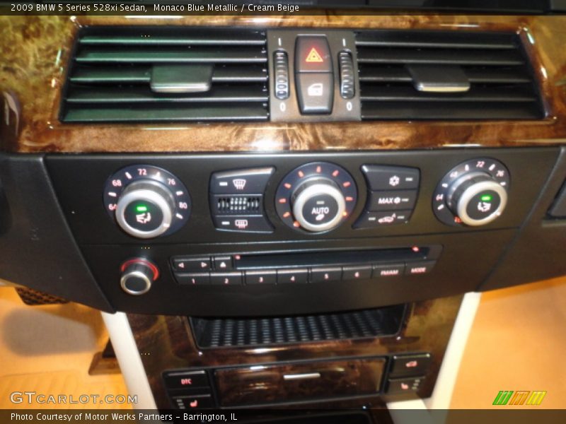 Monaco Blue Metallic / Cream Beige 2009 BMW 5 Series 528xi Sedan