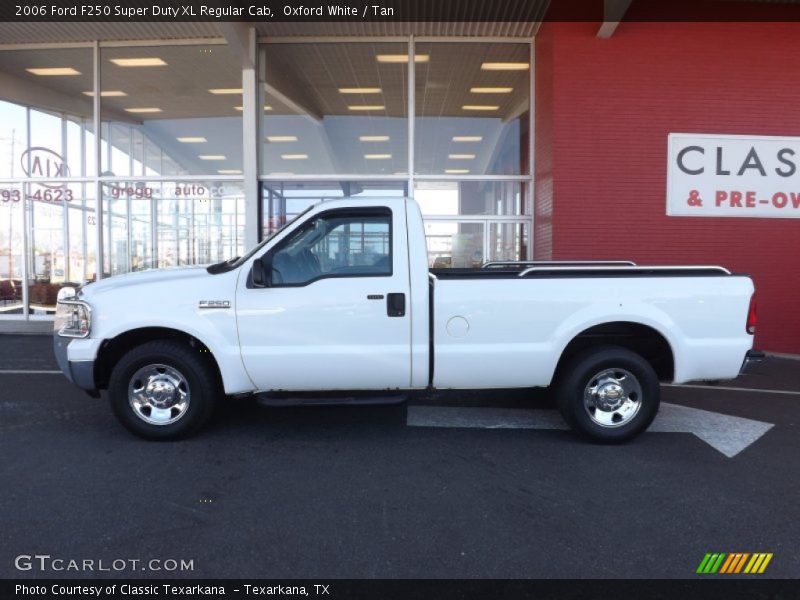 Oxford White / Tan 2006 Ford F250 Super Duty XL Regular Cab