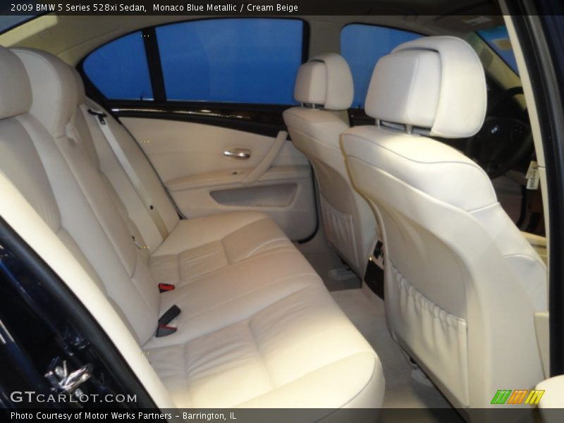 Monaco Blue Metallic / Cream Beige 2009 BMW 5 Series 528xi Sedan