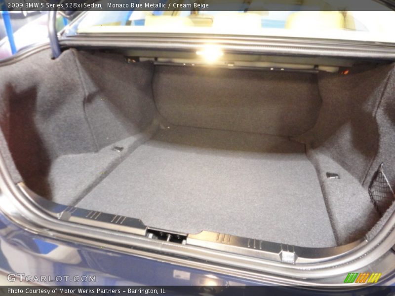 Monaco Blue Metallic / Cream Beige 2009 BMW 5 Series 528xi Sedan