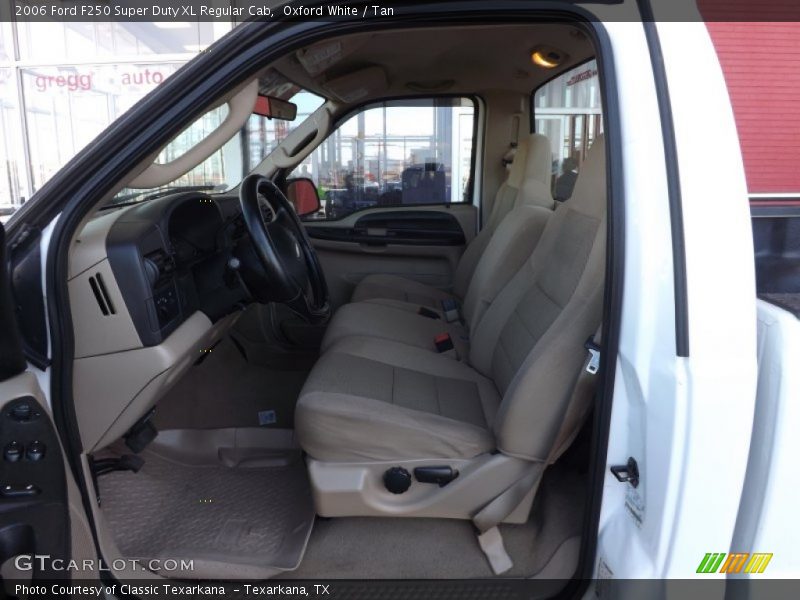 Oxford White / Tan 2006 Ford F250 Super Duty XL Regular Cab