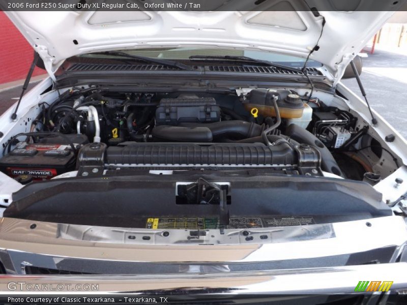 Oxford White / Tan 2006 Ford F250 Super Duty XL Regular Cab