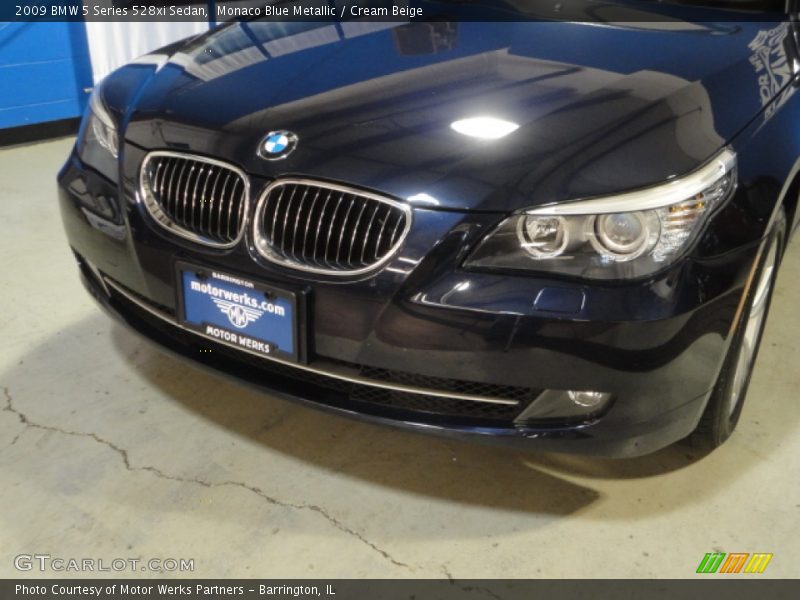 Monaco Blue Metallic / Cream Beige 2009 BMW 5 Series 528xi Sedan
