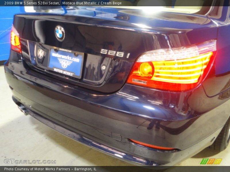 Monaco Blue Metallic / Cream Beige 2009 BMW 5 Series 528xi Sedan