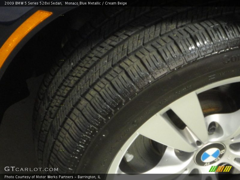 Monaco Blue Metallic / Cream Beige 2009 BMW 5 Series 528xi Sedan