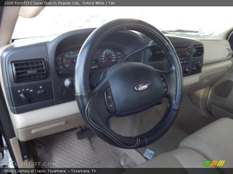 Oxford White / Tan 2006 Ford F250 Super Duty XL Regular Cab