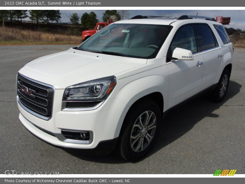 Summit White / Light Titanium 2013 GMC Acadia SLT