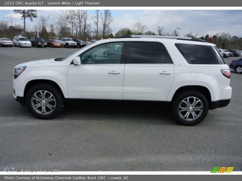 Summit White / Light Titanium 2013 GMC Acadia SLT