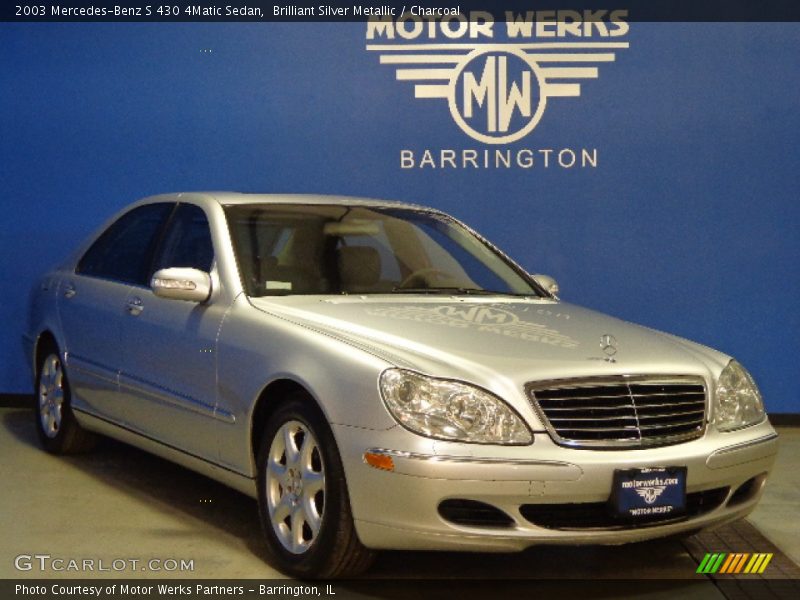 Brilliant Silver Metallic / Charcoal 2003 Mercedes-Benz S 430 4Matic Sedan