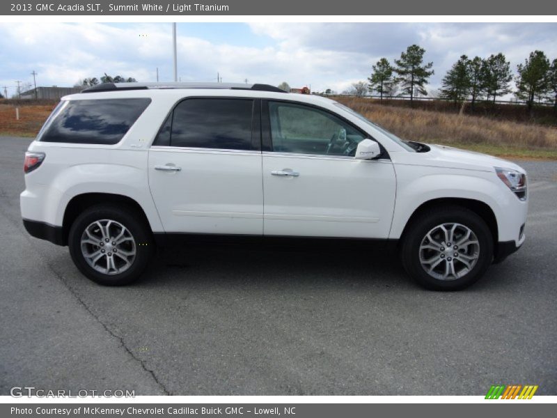 Summit White / Light Titanium 2013 GMC Acadia SLT