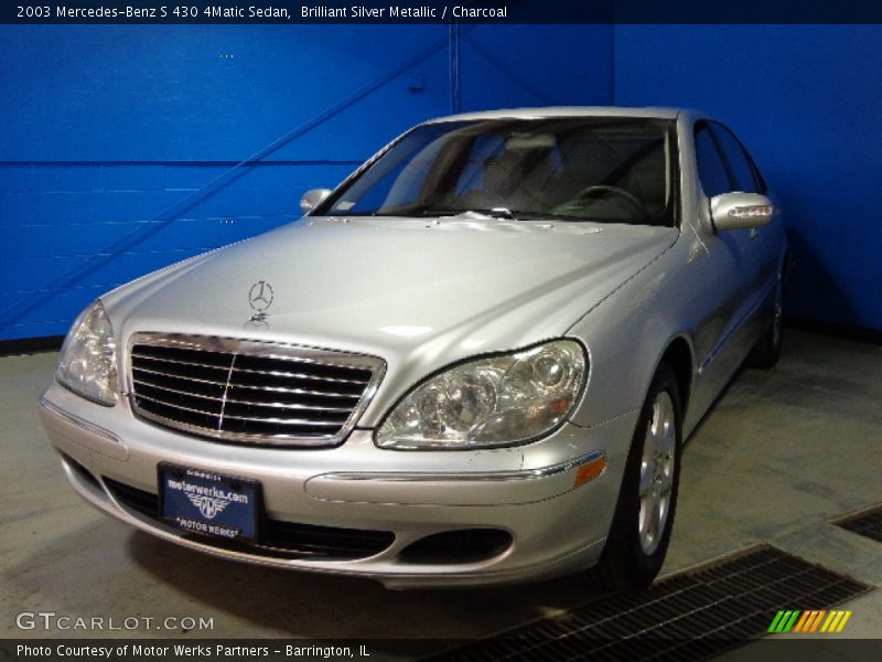 Brilliant Silver Metallic / Charcoal 2003 Mercedes-Benz S 430 4Matic Sedan