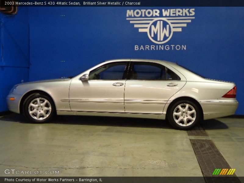 Brilliant Silver Metallic / Charcoal 2003 Mercedes-Benz S 430 4Matic Sedan