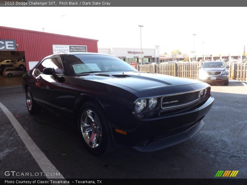 Pitch Black / Dark Slate Gray 2013 Dodge Challenger SXT