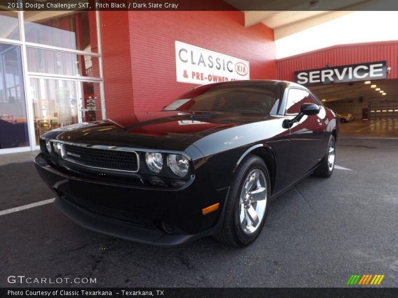 Pitch Black / Dark Slate Gray 2013 Dodge Challenger SXT