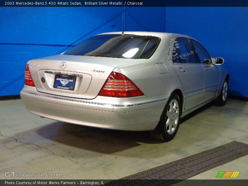 Brilliant Silver Metallic / Charcoal 2003 Mercedes-Benz S 430 4Matic Sedan