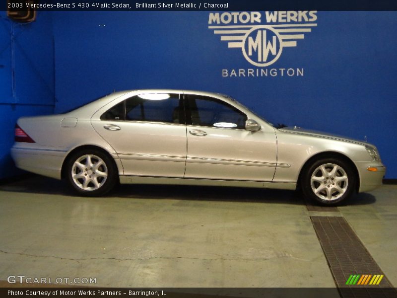 Brilliant Silver Metallic / Charcoal 2003 Mercedes-Benz S 430 4Matic Sedan