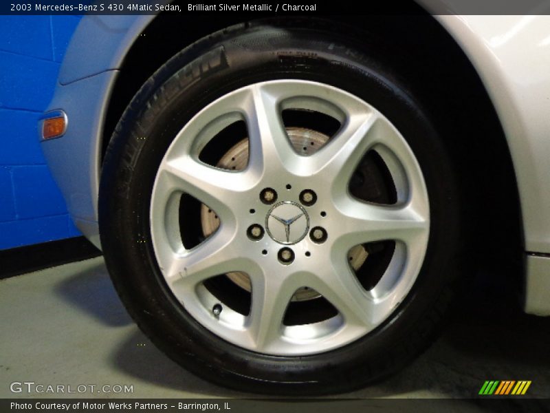 Brilliant Silver Metallic / Charcoal 2003 Mercedes-Benz S 430 4Matic Sedan