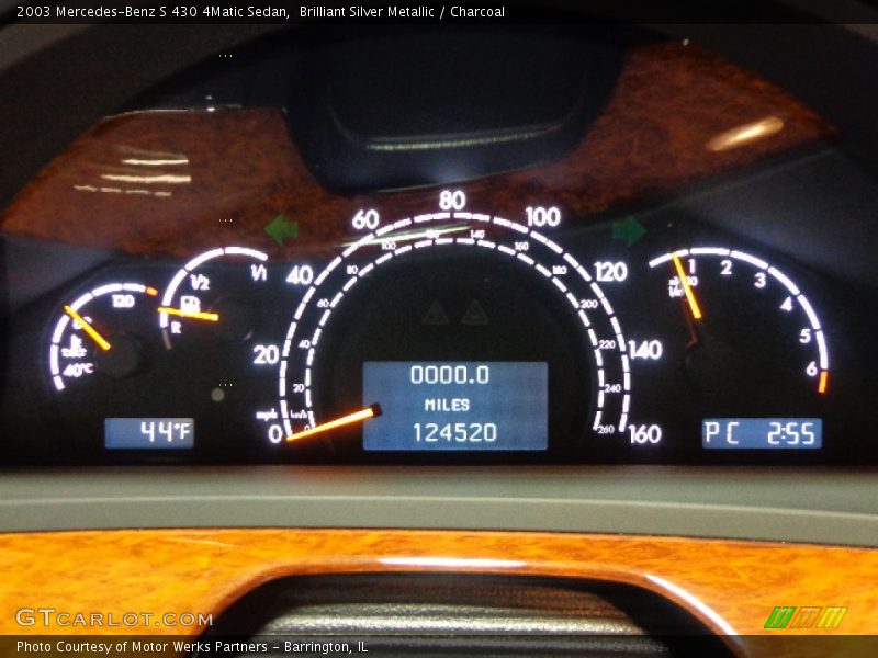 Brilliant Silver Metallic / Charcoal 2003 Mercedes-Benz S 430 4Matic Sedan