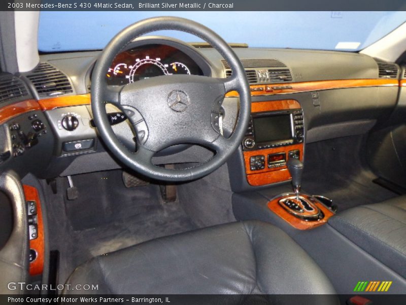 Brilliant Silver Metallic / Charcoal 2003 Mercedes-Benz S 430 4Matic Sedan