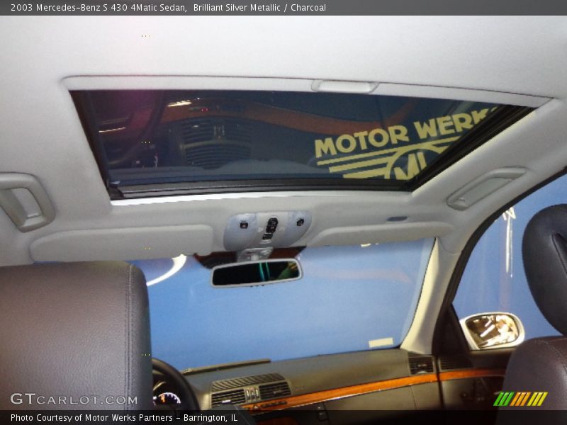 Brilliant Silver Metallic / Charcoal 2003 Mercedes-Benz S 430 4Matic Sedan