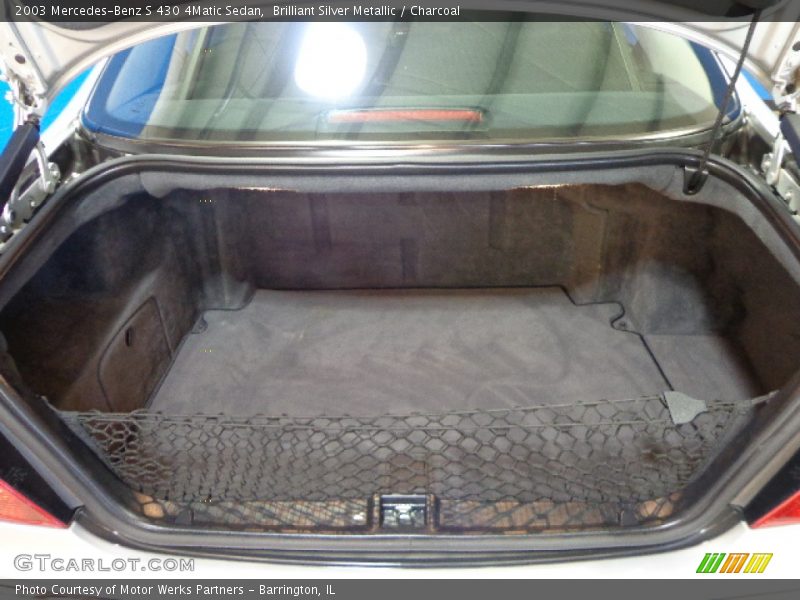 Brilliant Silver Metallic / Charcoal 2003 Mercedes-Benz S 430 4Matic Sedan