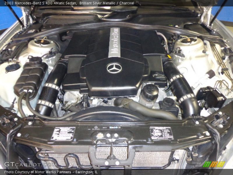 Brilliant Silver Metallic / Charcoal 2003 Mercedes-Benz S 430 4Matic Sedan
