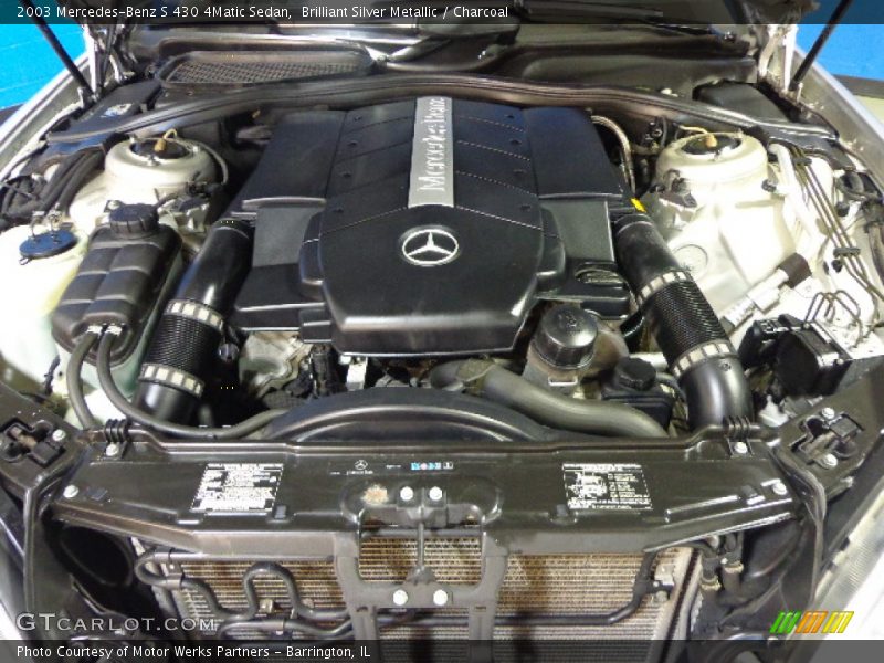 Brilliant Silver Metallic / Charcoal 2003 Mercedes-Benz S 430 4Matic Sedan