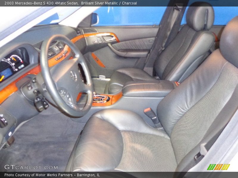Brilliant Silver Metallic / Charcoal 2003 Mercedes-Benz S 430 4Matic Sedan