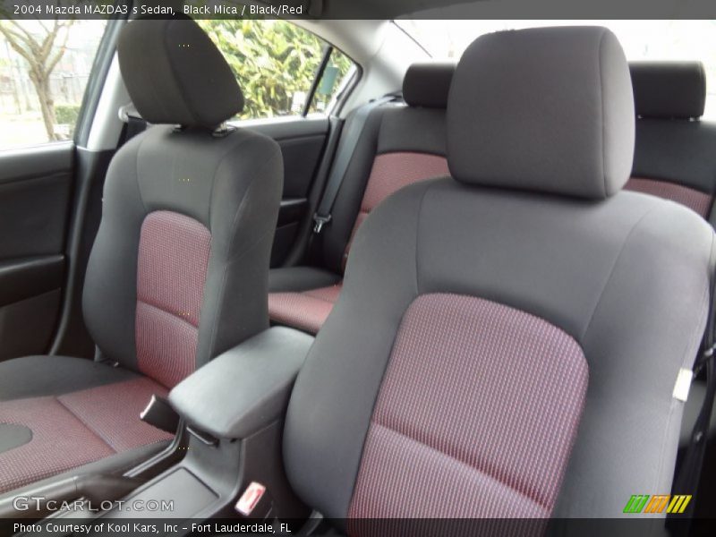 Black Mica / Black/Red 2004 Mazda MAZDA3 s Sedan
