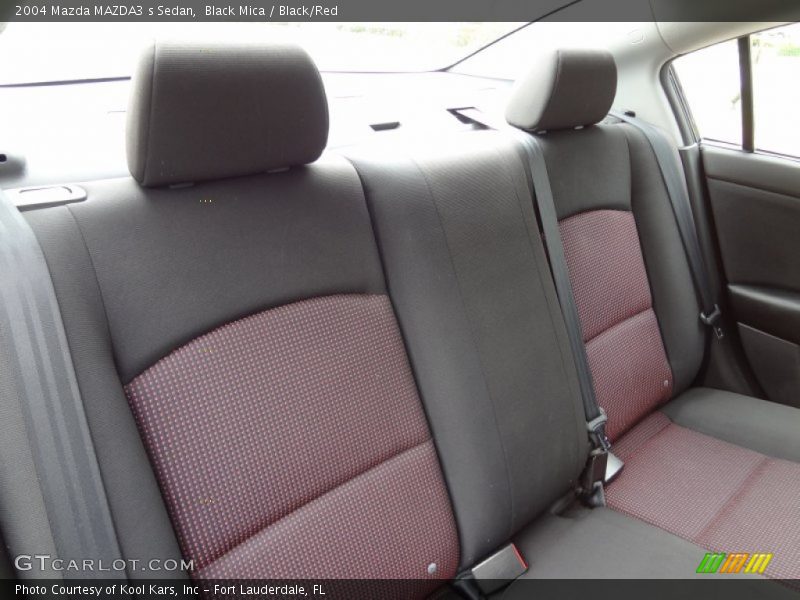 Black Mica / Black/Red 2004 Mazda MAZDA3 s Sedan