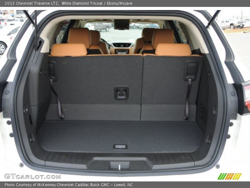 White Diamond Tricoat / Ebony/Mojave 2013 Chevrolet Traverse LTZ
