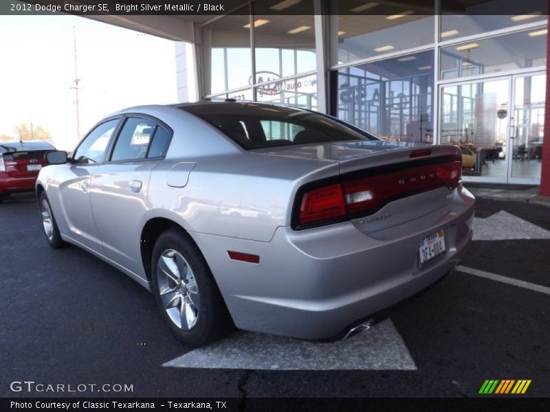 Bright Silver Metallic / Black 2012 Dodge Charger SE