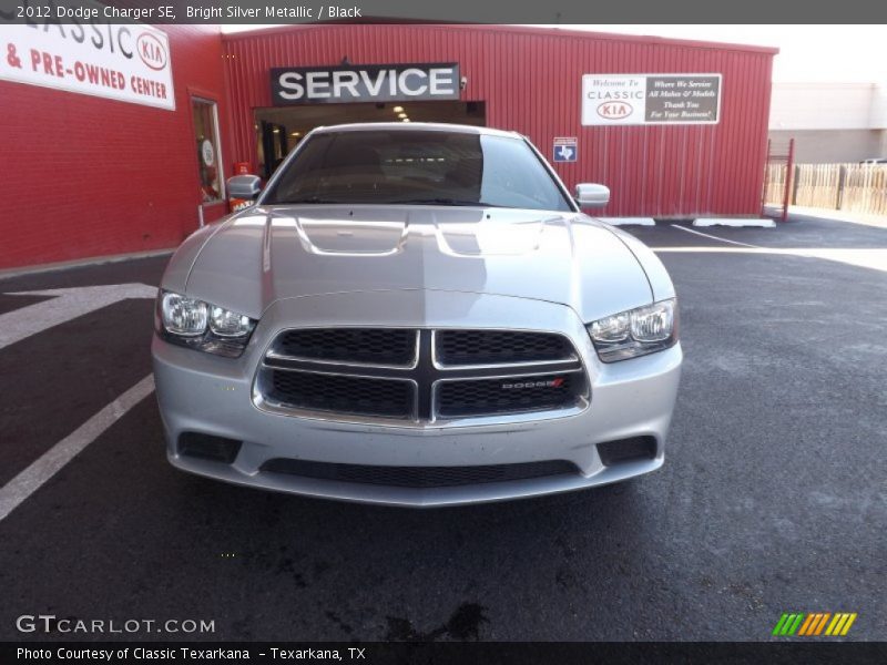 Bright Silver Metallic / Black 2012 Dodge Charger SE
