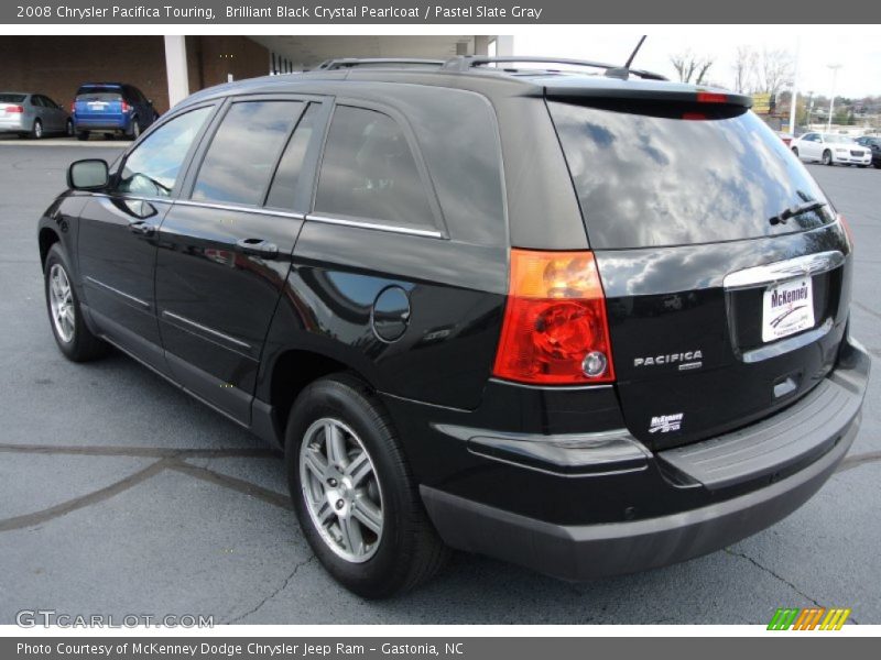 Brilliant Black Crystal Pearlcoat / Pastel Slate Gray 2008 Chrysler Pacifica Touring