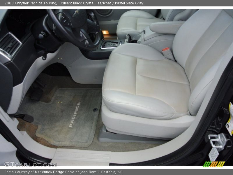 Brilliant Black Crystal Pearlcoat / Pastel Slate Gray 2008 Chrysler Pacifica Touring