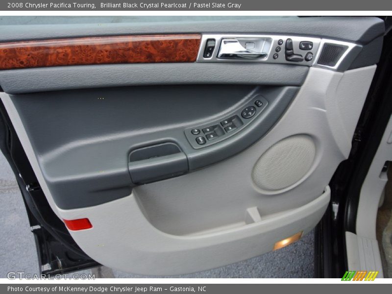 Brilliant Black Crystal Pearlcoat / Pastel Slate Gray 2008 Chrysler Pacifica Touring