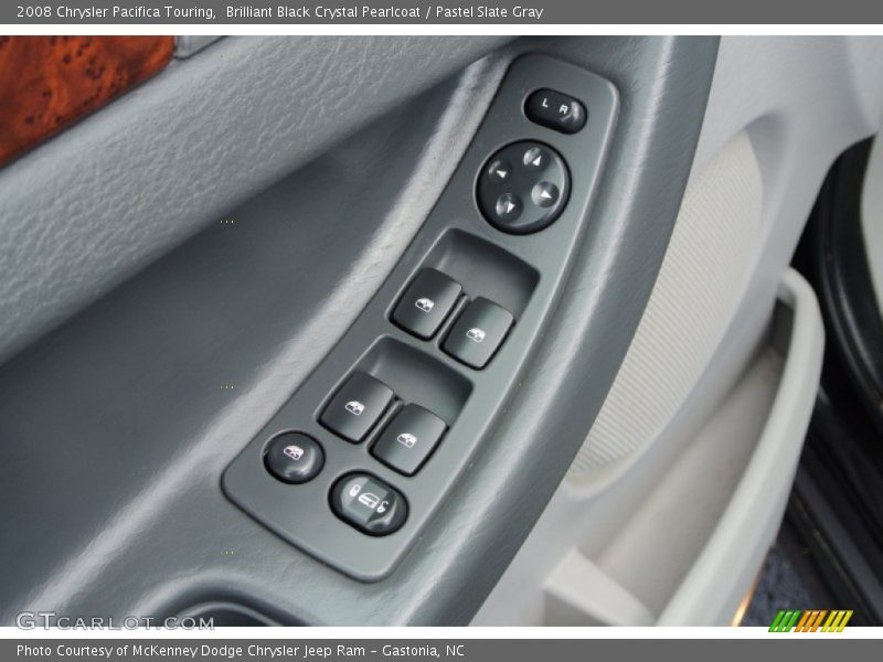Brilliant Black Crystal Pearlcoat / Pastel Slate Gray 2008 Chrysler Pacifica Touring