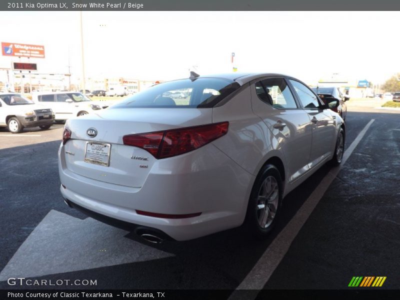 Snow White Pearl / Beige 2011 Kia Optima LX