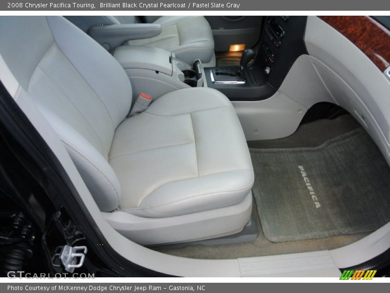 Brilliant Black Crystal Pearlcoat / Pastel Slate Gray 2008 Chrysler Pacifica Touring